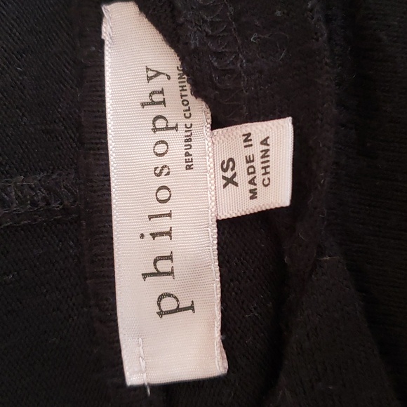 Philosophy republic clothing size xs Black pullover hoodie - Picture 5 of 5